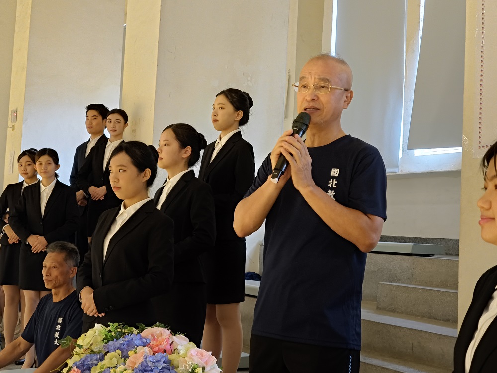 陳慶和校長致詞鼓勵在校師生維持良好運動習慣