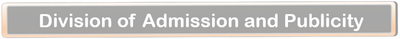 Division of Admission and Publicity